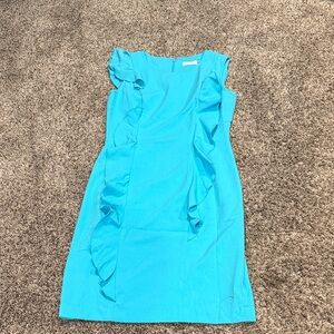 Calvin Klein Vibrant Blue Midi Dress